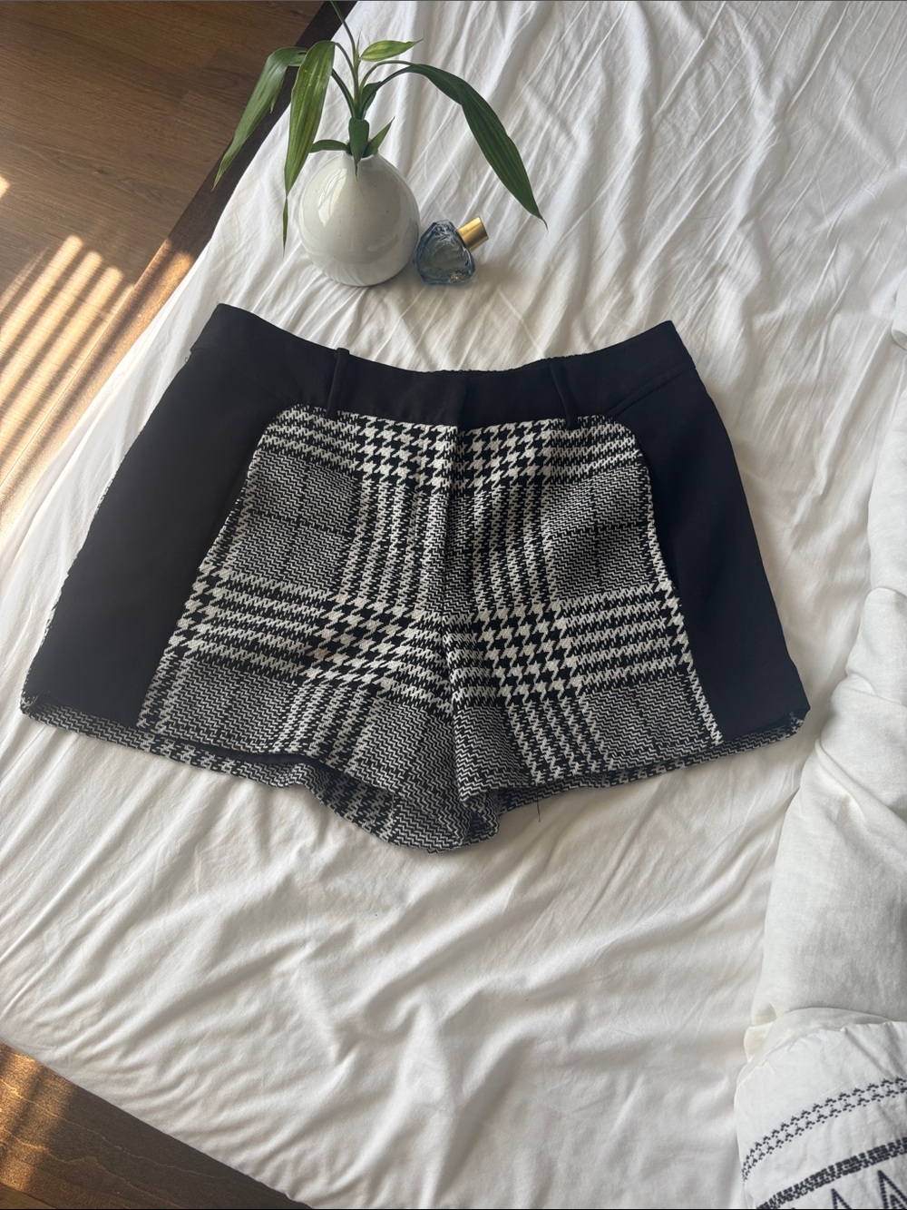 Pin up Black & White Plaid Women's Shorts M